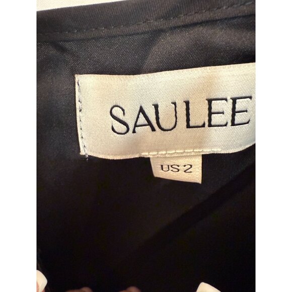 Sau Lee Black Maxi Slip Dress NWOT - Size 2 - Picture 3 of 8